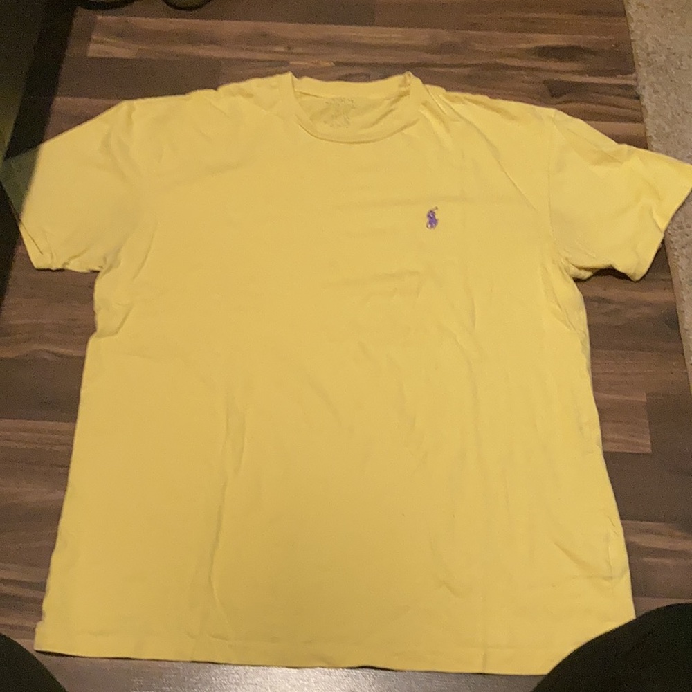 Yellow Crew Neck Shirt by Polo Ralph Lauren